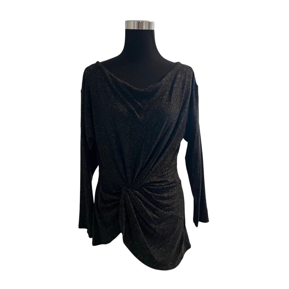 NWT Fashion Nova Women's Simply Flawless Off Shoulder Top Black/Combo Size XL